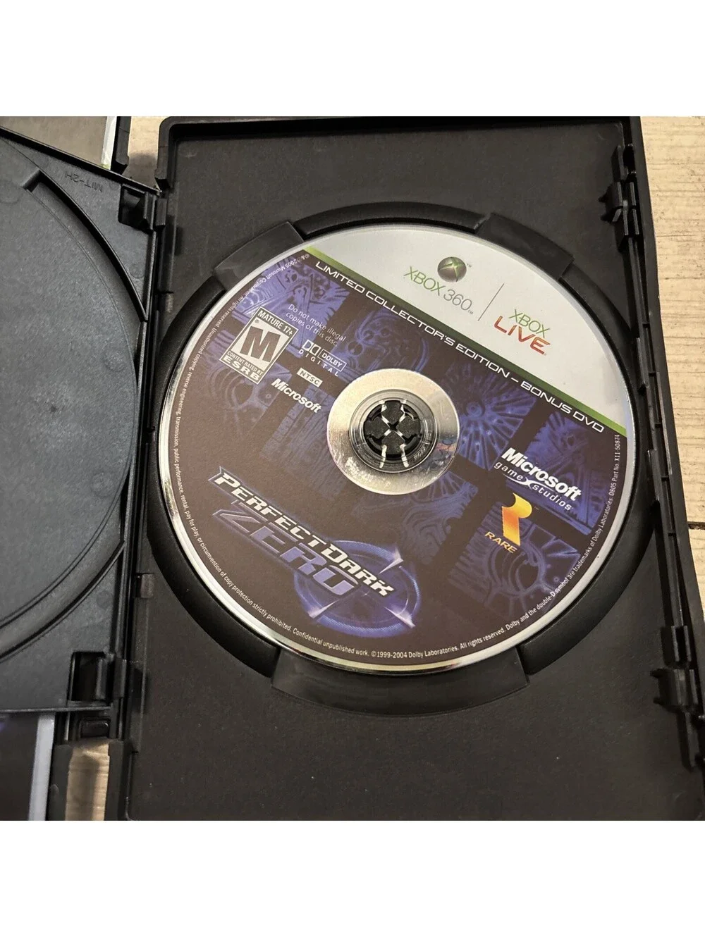 RARE Perfect Dark Zero Limited Collector's Steelbook Edition Microsoft Xbox 360